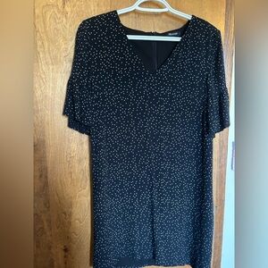 Madewell Black Dress with Dots